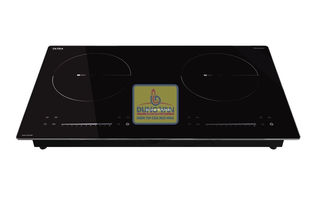 Bếp từ đôi Sunhouse SHB-588DI, (2000W + 2000W), KT cắt đá 655 x 365 mm, China chính hãng Dũng Vân Quảng Ninh