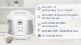  Nồi cơm điện Panasonic SR-MVN10LRAX, 500W, 1.0 lít màu bạc - Nồi cơ 