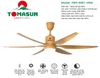  Quạt Trần đèn Tomasun TMS-8801-VMA, 6 cánh, sải cánh 1670mm, có khiển, đảo chiều 2 chế độ gió, màu vàng vân gỗ, PRC 