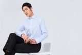  Áo sơ mi nam Twill Tay dài Cao cấp Chống nhăn 601-01 