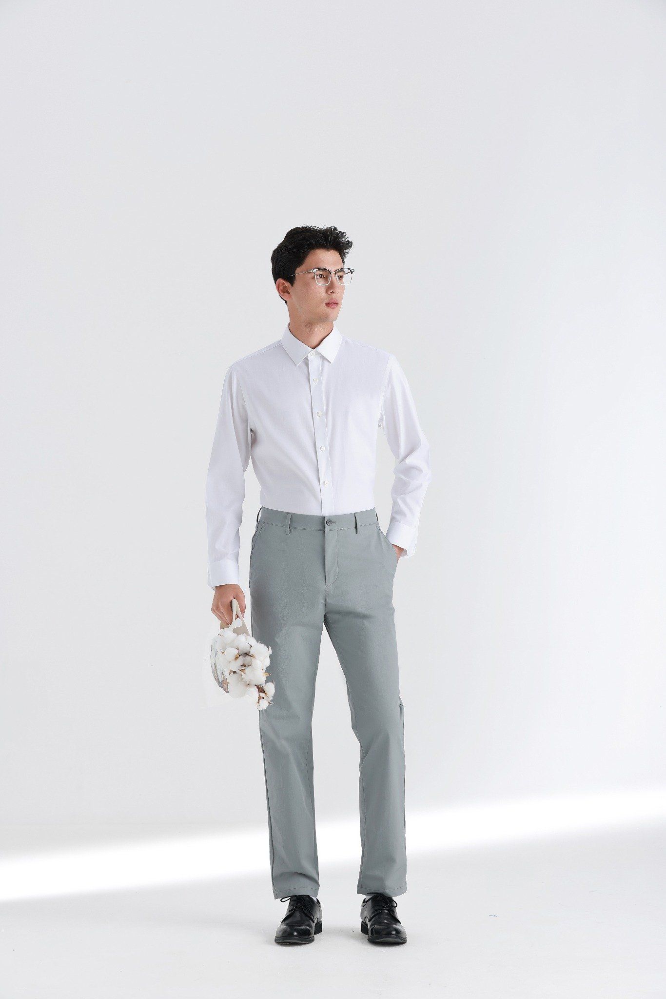  Áo sơ mi nam Oxford Tay dài 201-03 