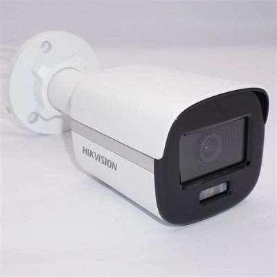 Thiết bị quan sát/ Camera IP thân trụ ColorVu HIKVISION DS-2CD1027G0-LUF (C) (2MP, 4mm, H.265+, tích hợp micro, khe cắm thẻ nhớ)