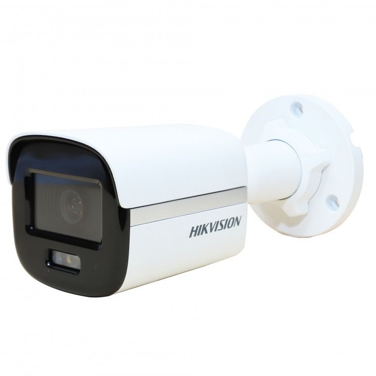 Thiết bị quan sát/ Camera IP thân trụ ColorVu HIKVISION DS-2CD1027G0-LUF (C) (2MP, 4mm, H.265+, tích hợp micro, khe cắm thẻ nhớ)