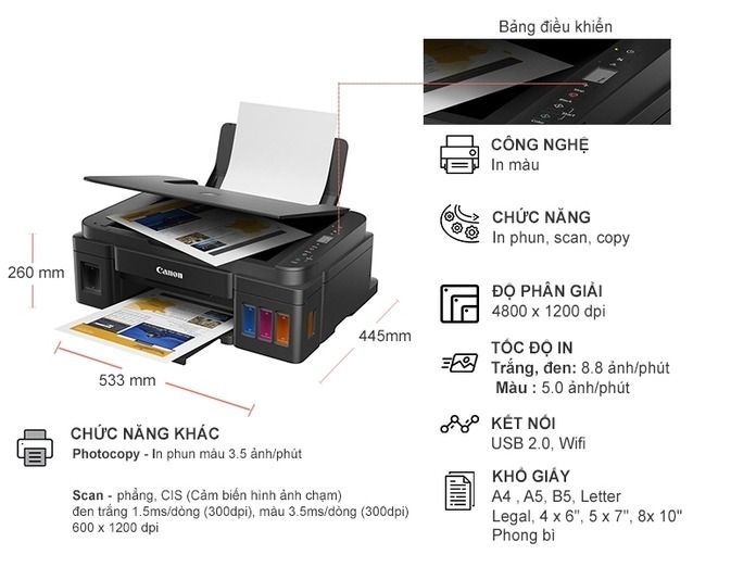 Máy in phun màu CANON G3010