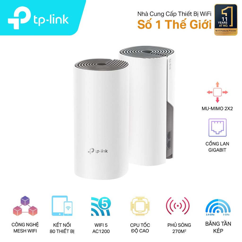 Hệ thống Wifi Mesh TPLink Deco M4 (3-pack)