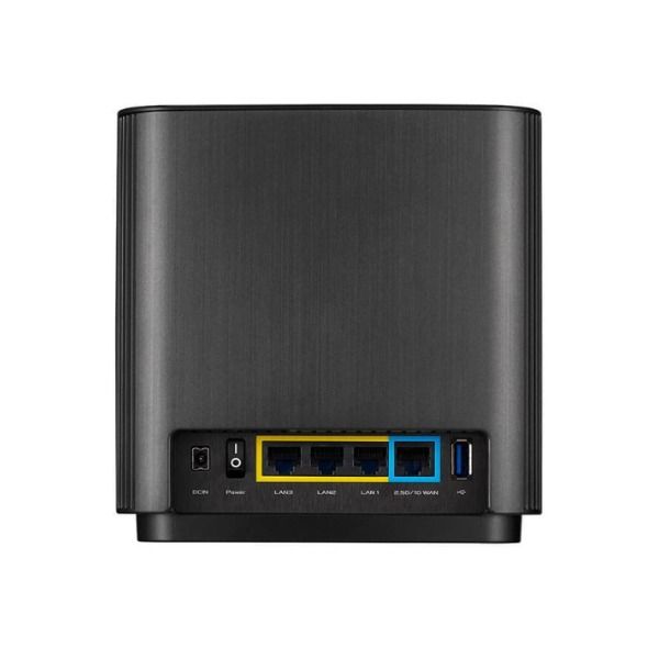 Bộ phát wifi 6 Asus ZenWiFi XT8 2-Pack Đen (Chuẩn AX/ AX6600Mbps/ 6 Ăng-ten ngầm/ Wifi Mesh/ 55 User)