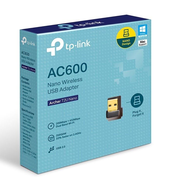 USB Wifi TP-Link AC600 Archer T2U Nano