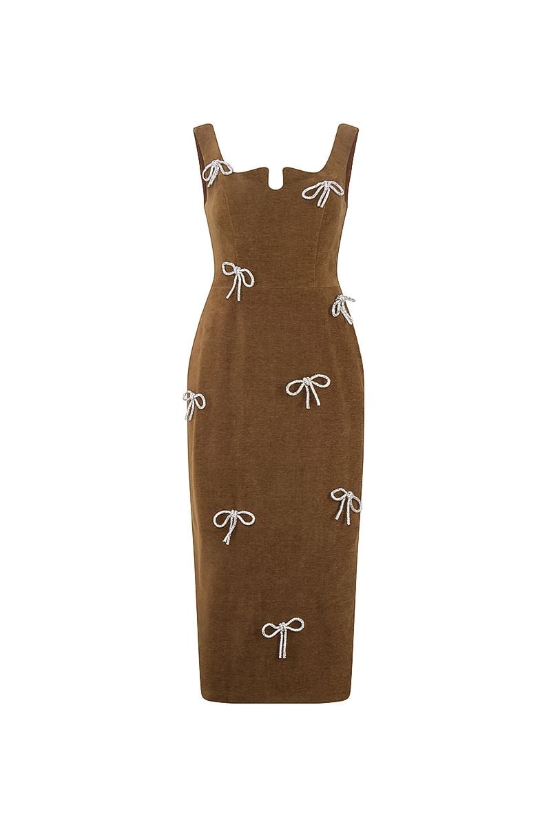  BROWN BODY PROMISE DRESS 