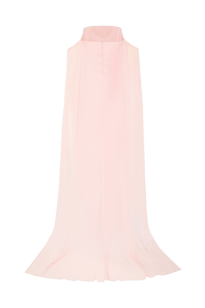  Camille Cape-Shoulder Gown 