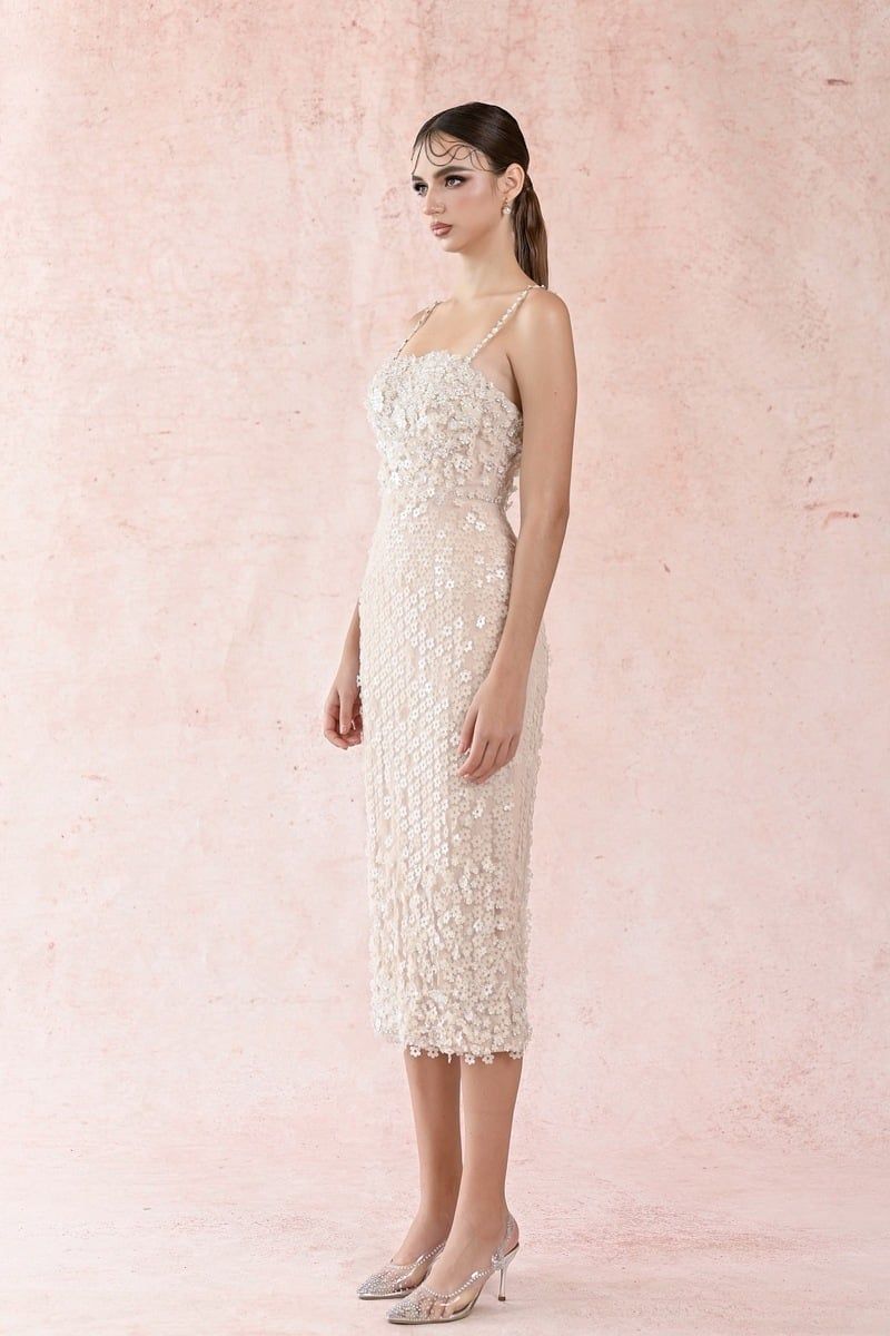  Mini Floral Strap Dress 