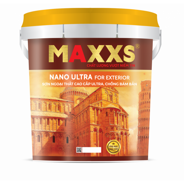 Sơn Ngoại Thất Cao Cấp Chống Bám Bẩn – Maxxs Nano Ultra For Exterior
