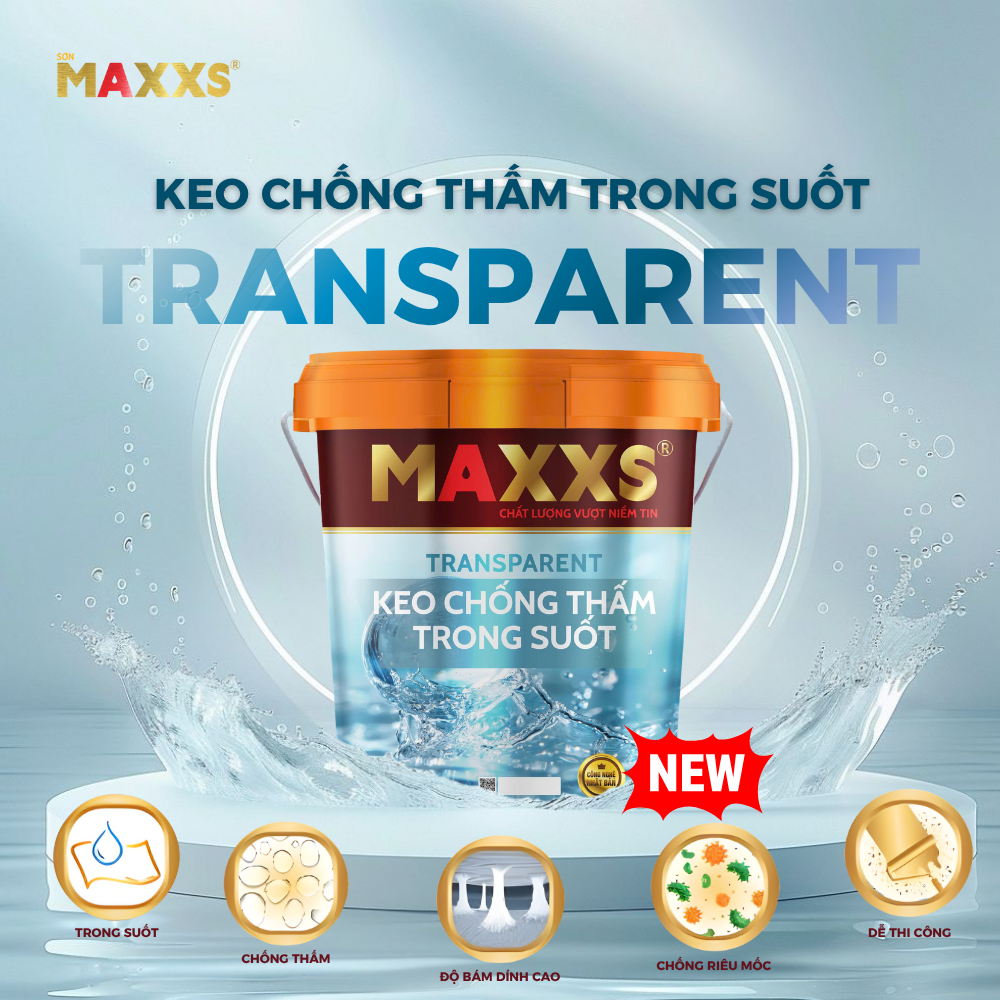 Keo Chống Thấm Trong Suốt - Maxxs Transparent