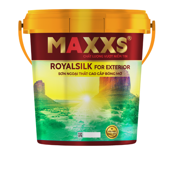 Sơn Nước Ngoại Thất Cao Cấp Bóng Mờ – Maxxs RoyalSilk For Exterior