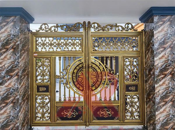  Cổng Inox Sơn Nung 