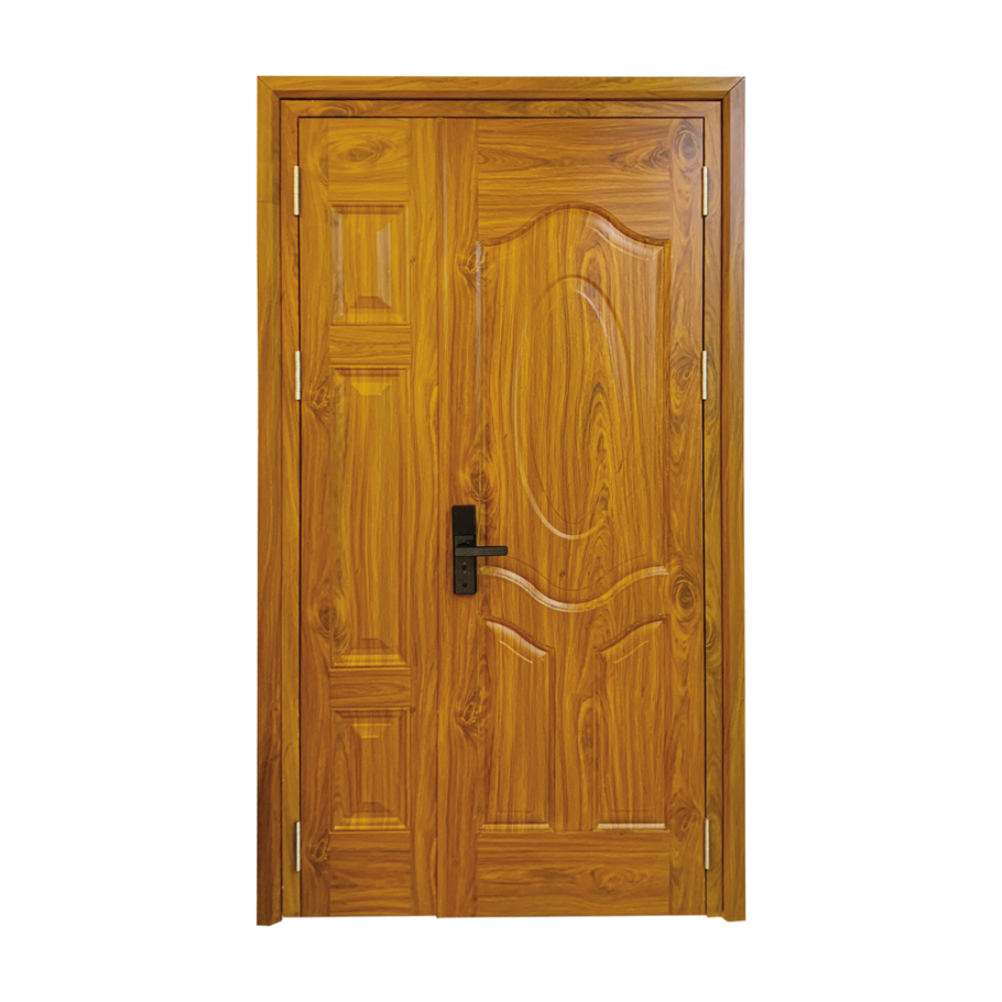  Cửa thép vân gỗ 2 cánh A21.H7-H1B 