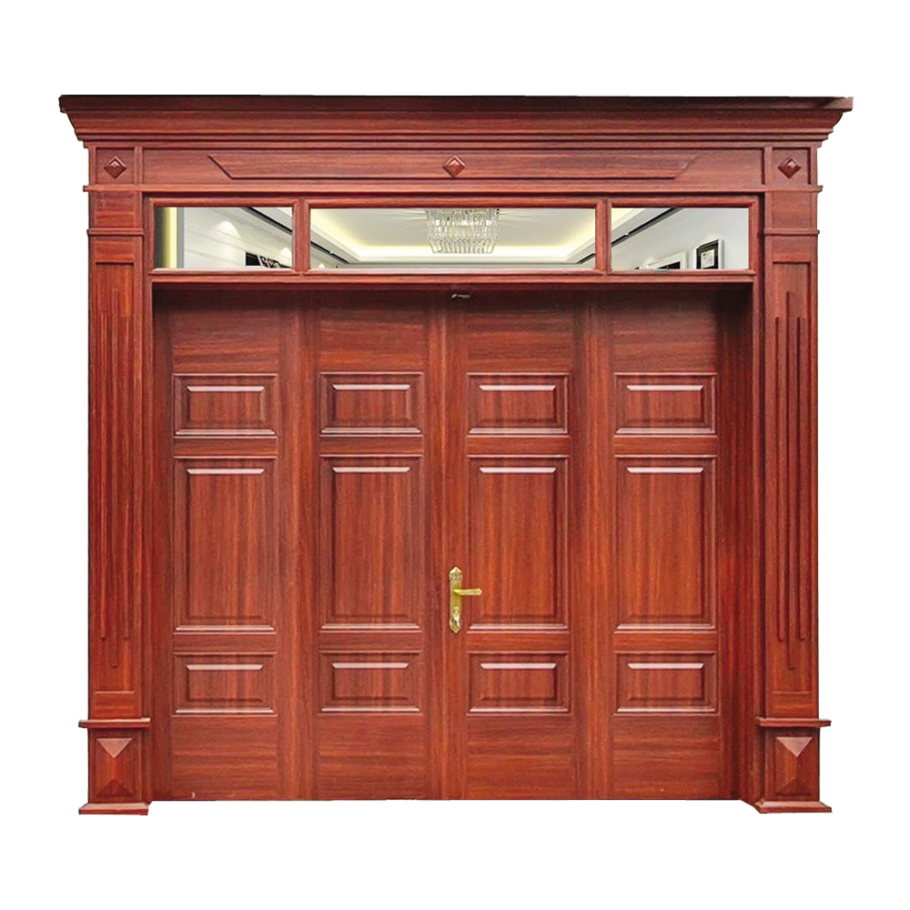  Cửa thép vân gỗ 4 cánh đều A42-K.H1 