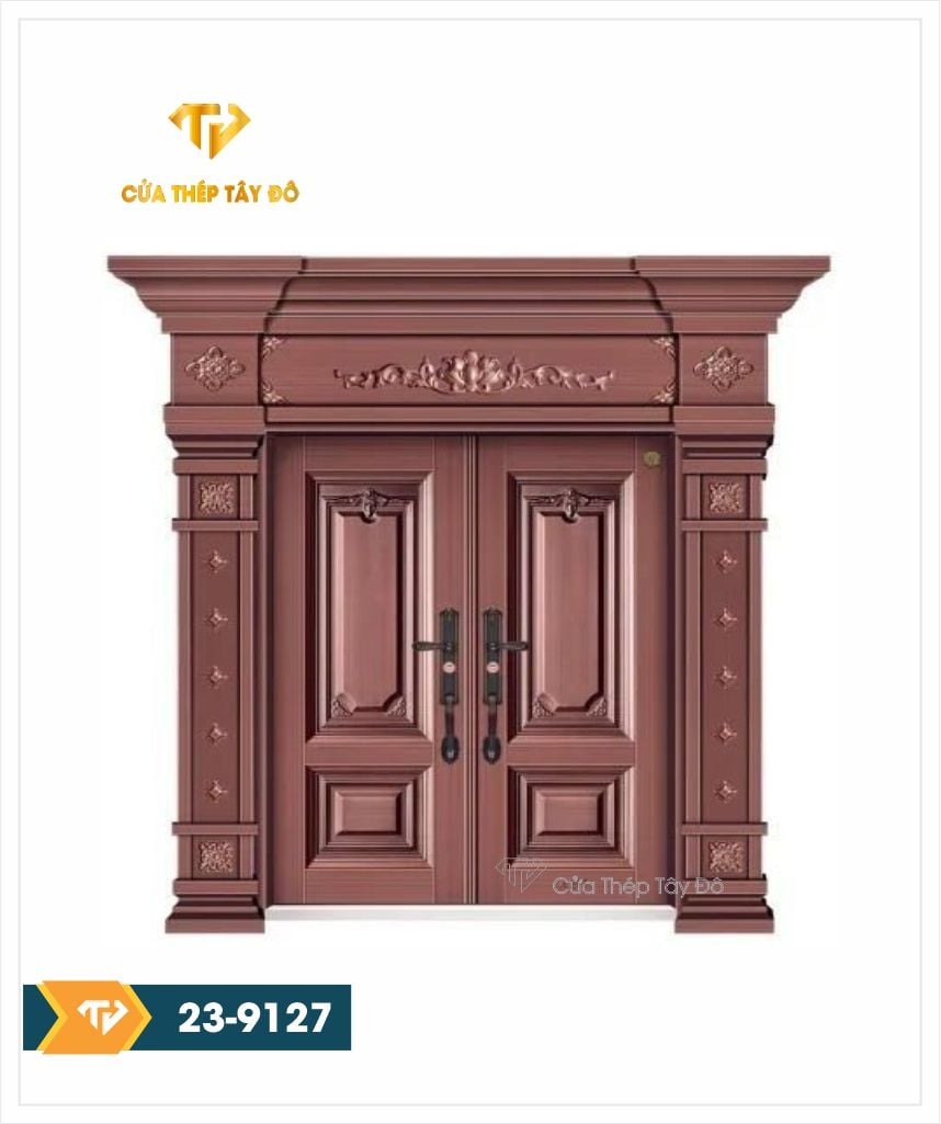  Cửa thép 2 cánh đẹp 23-912 