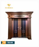  Cửa thép 2 cánh đẹp TD2-05 