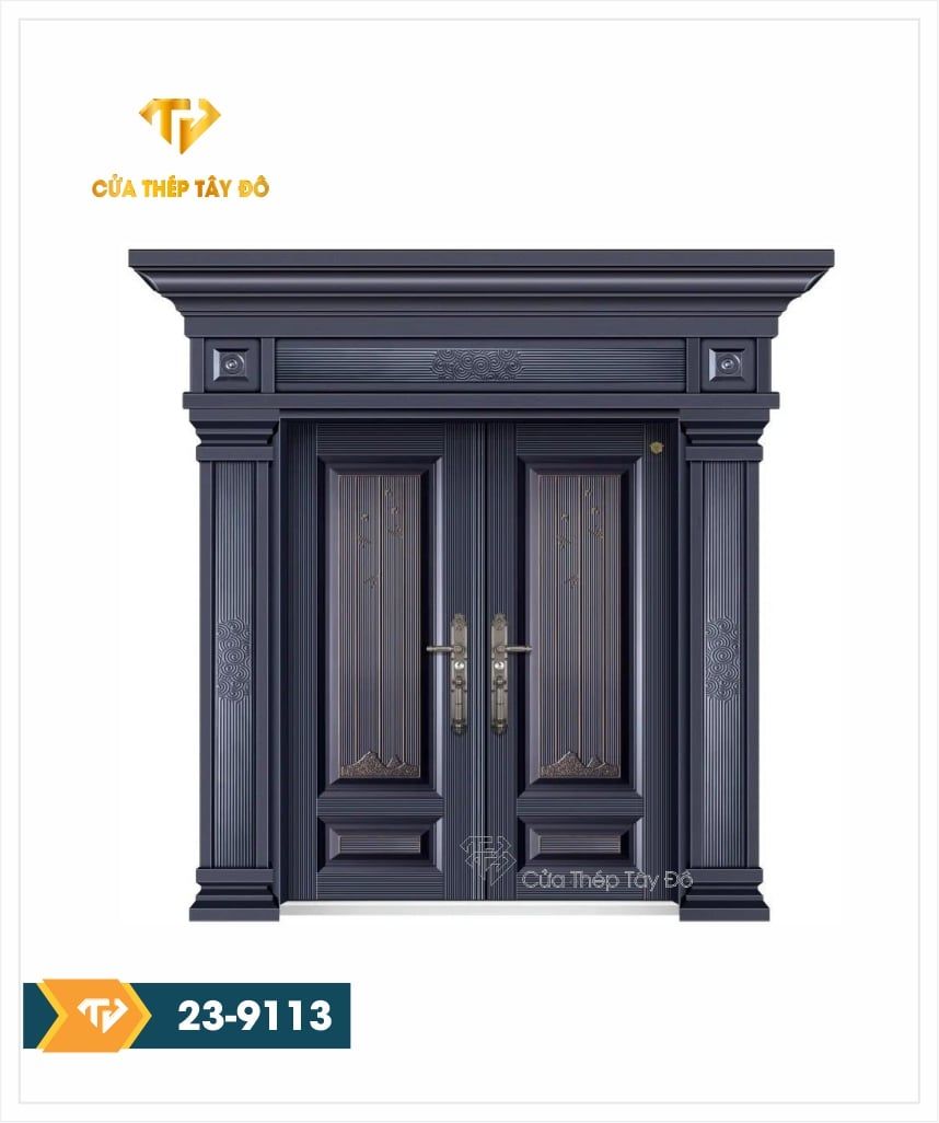  Cửa thép 2 cánh đẹp 23-9113 