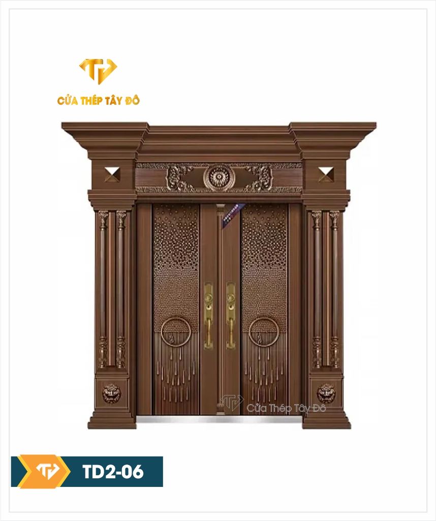  Các mẫu cửa thép đẹp TD2-06 