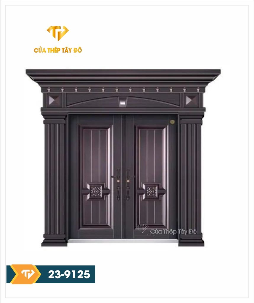  Cửa thép 2 cánh đẹp 23-9125 