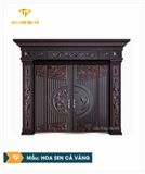  Mẫu cửa: HOA SEN CÁ VÀNG 