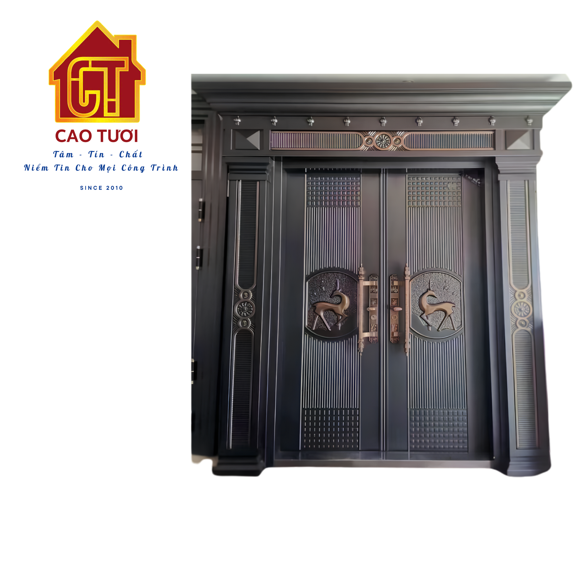  Cửa thép 2 cánh đẹp 25-0052 