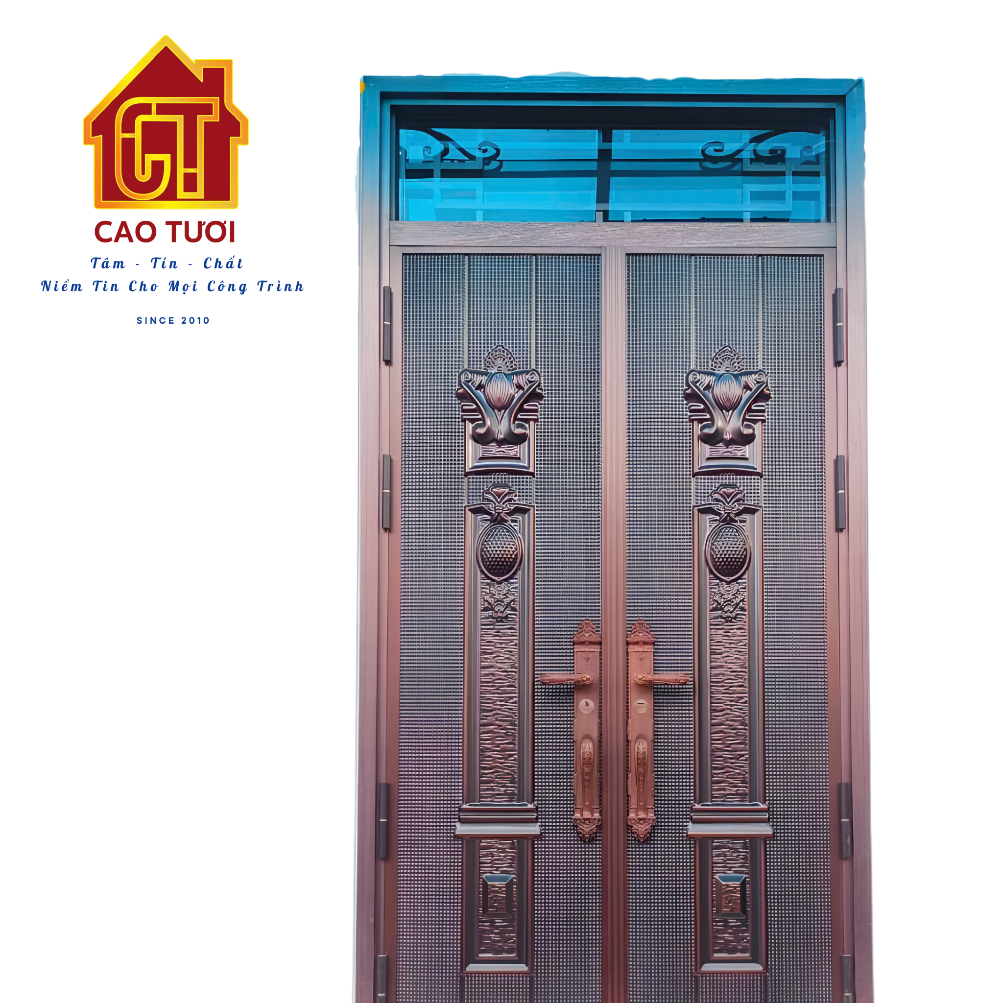  Cửa Thép Phong Thủy 2 Cánh - KIM BẢO 