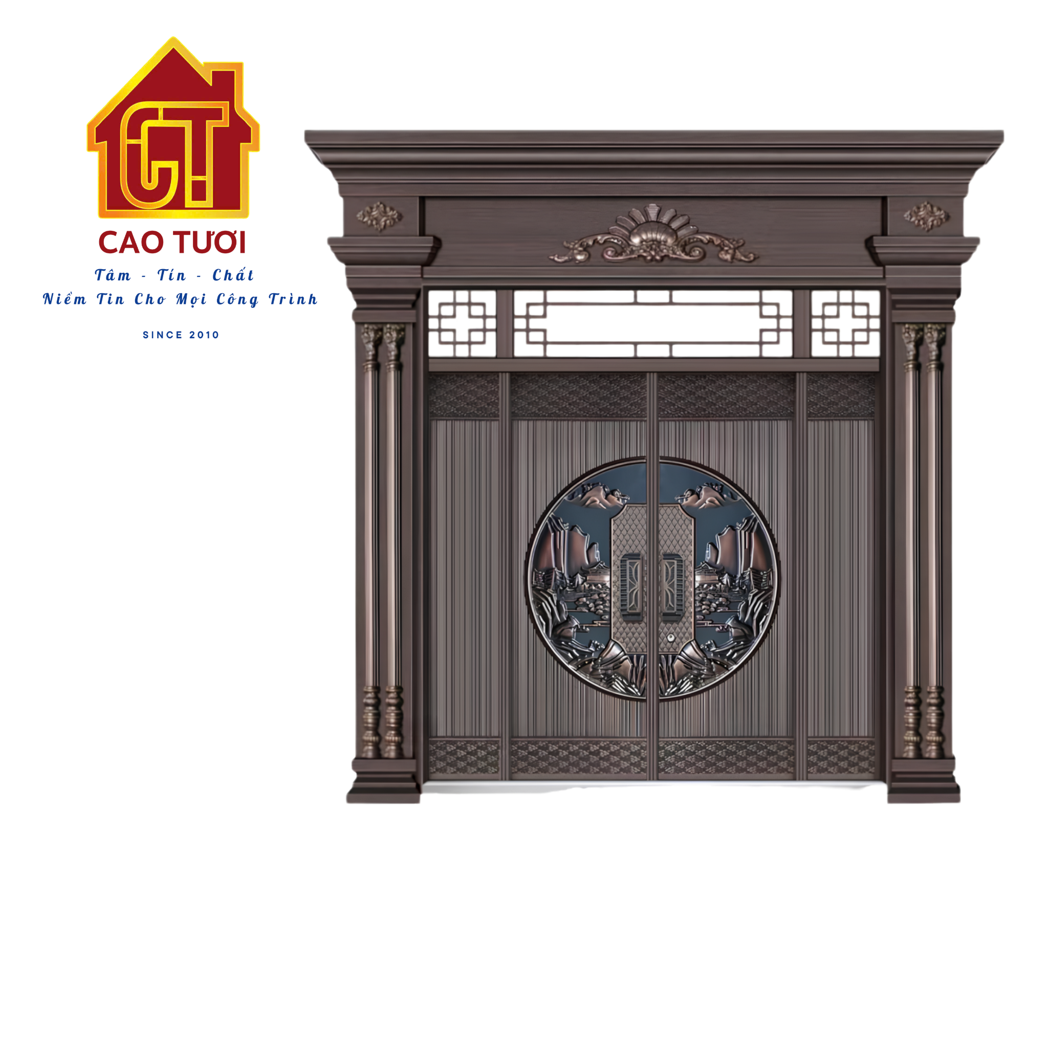  Mẫu Cửa Phong Thủy : Càn Khôn Thiên Môn 