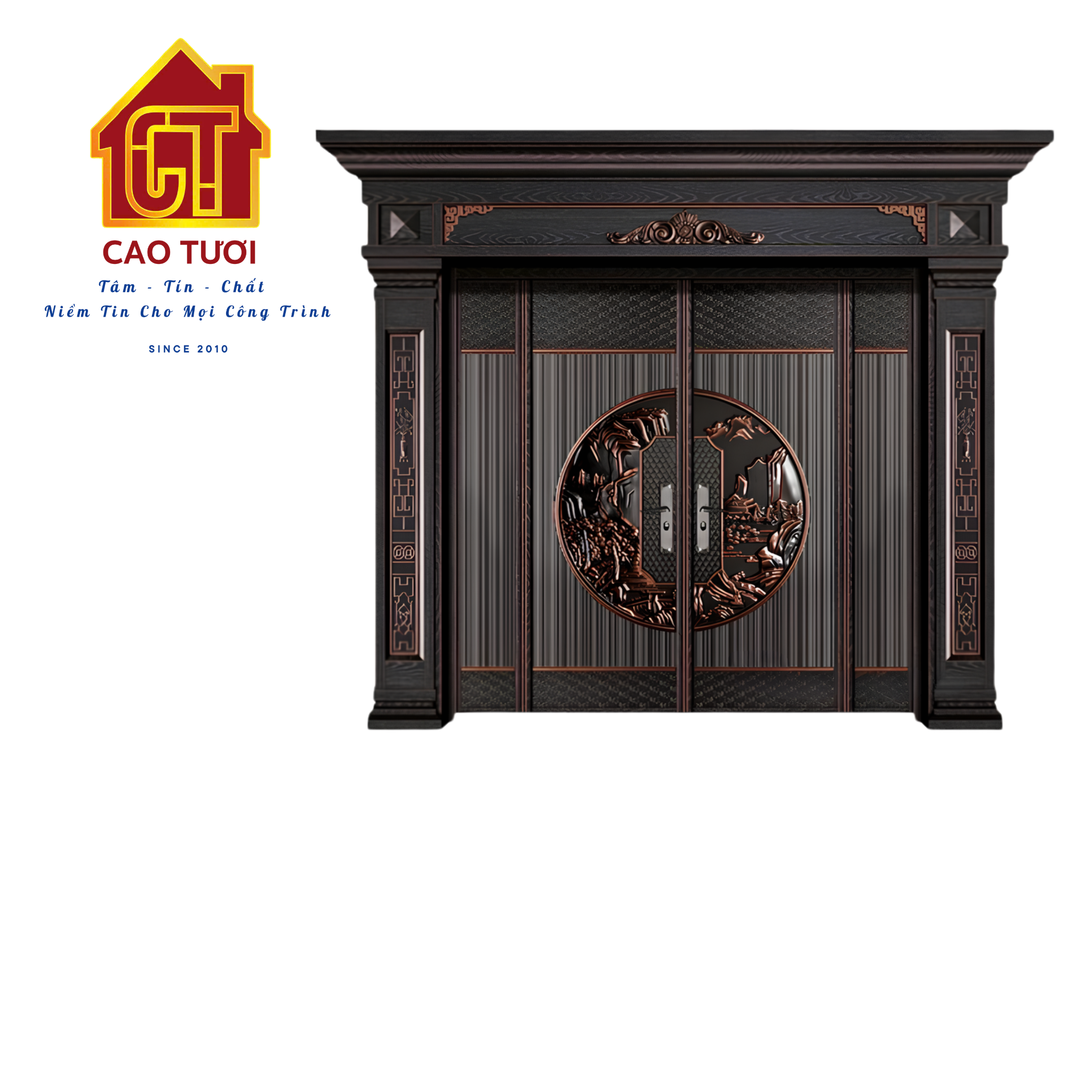  Mẫu Cửa Phong Thủy : Ngọc Viên Hiên Môn 