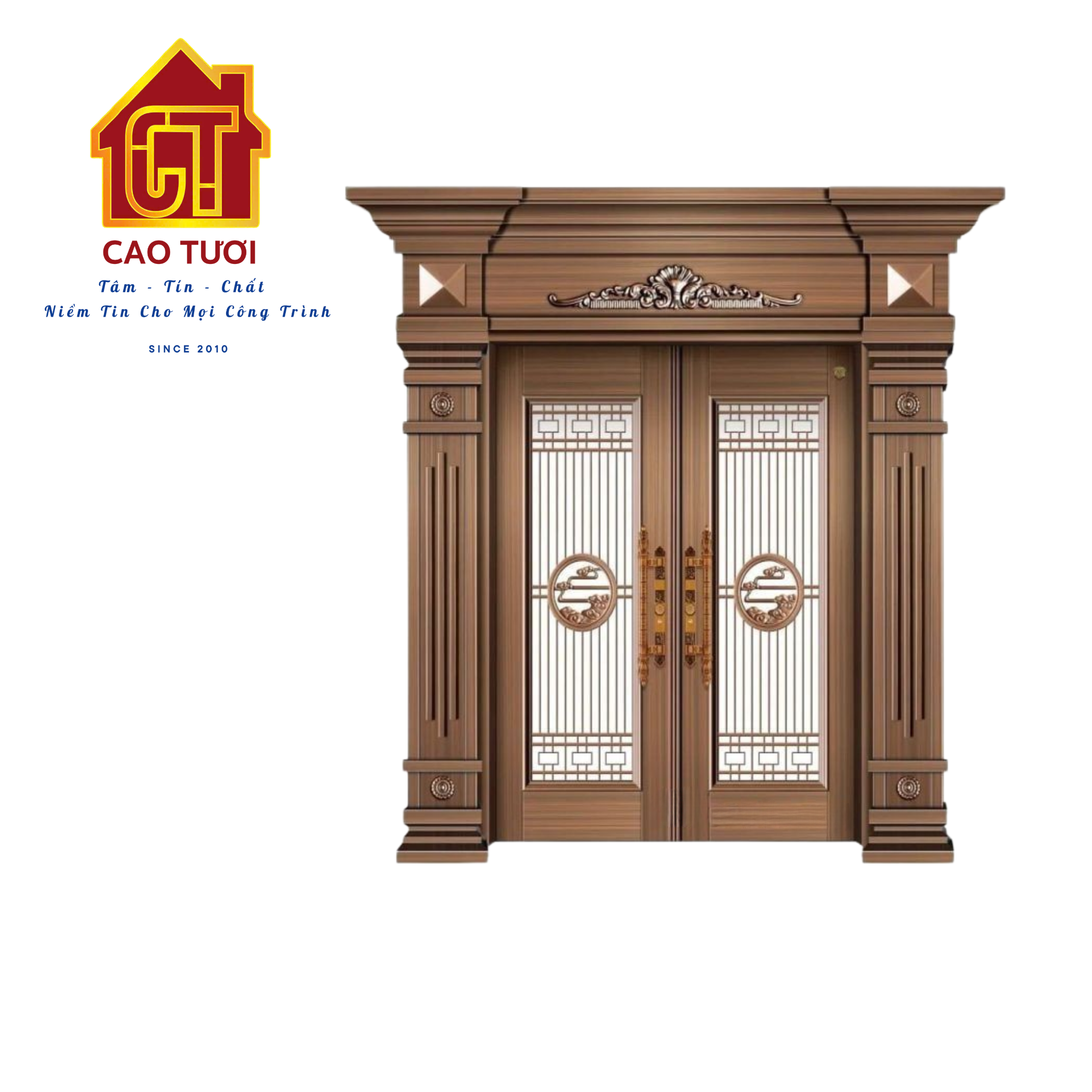  Cửa Biệt Thự Cánh Kính Nhập Khẩu Cao Cấp : VÂN HOA LƯU LY 