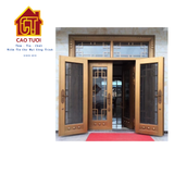  Mẫu cửa 4 cánh kính 2 lớp cánh 
