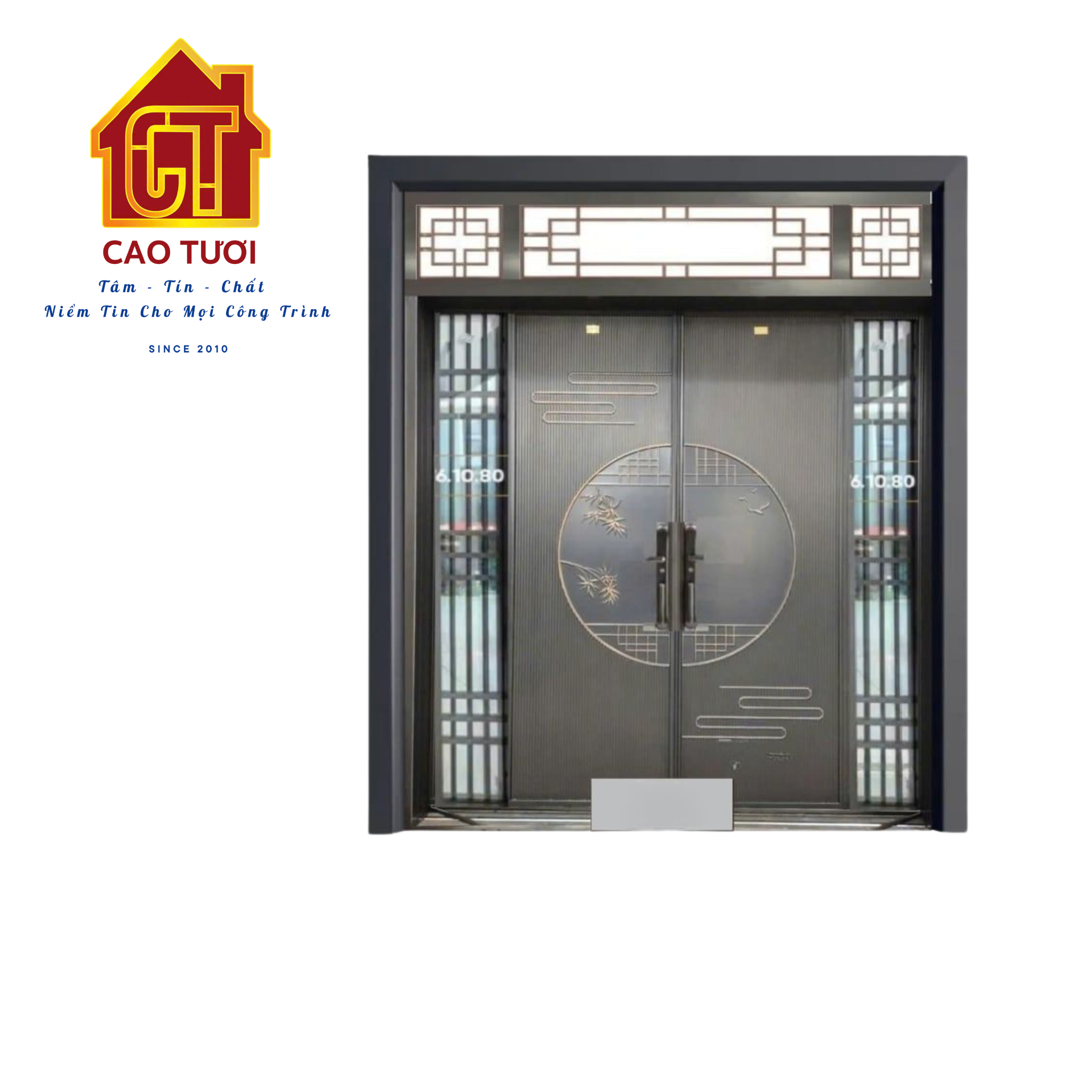  Cửa thép hiện đại 4 cánh 25-0150 