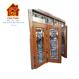  Cửa thép 4 cánh kính 25-0165 