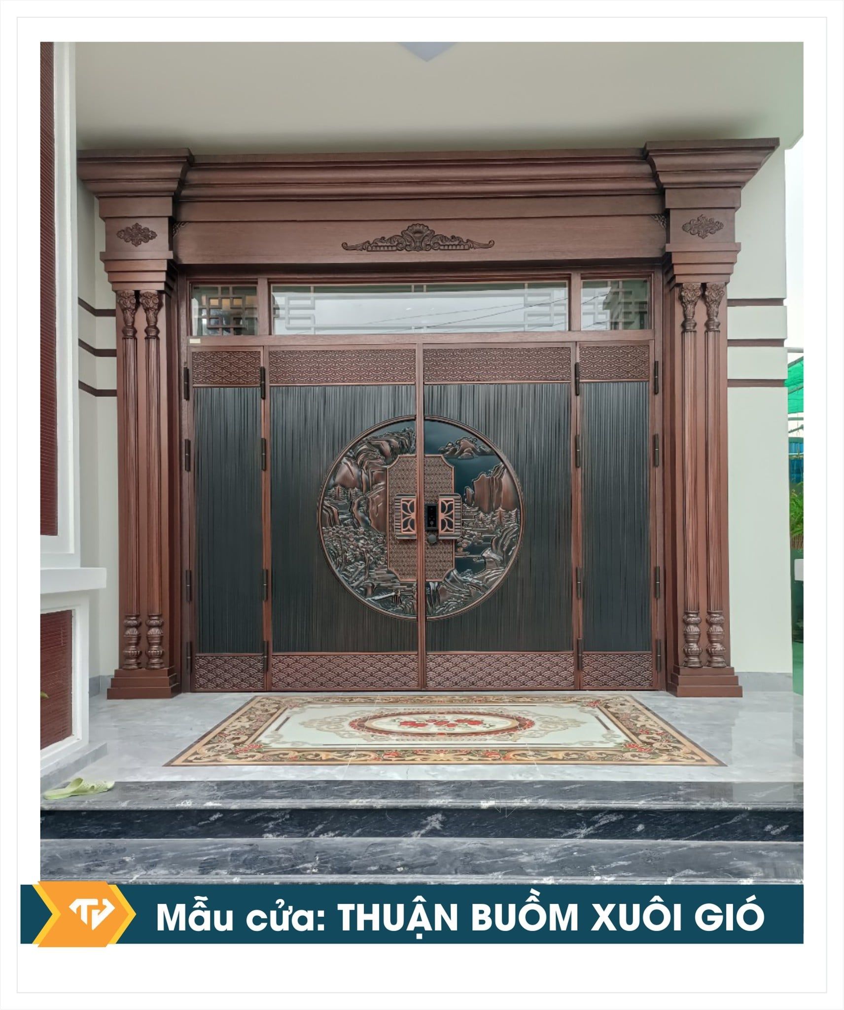  Cửa biệt thự “THUẬN BUỒM XUÔI GIÓ” 