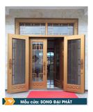  Mẫu cửa 4 cánh kính 2 lớp cánh 