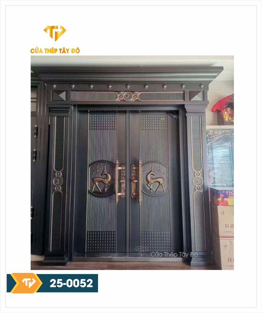  Cửa thép 2 cánh đẹp 25-0052 