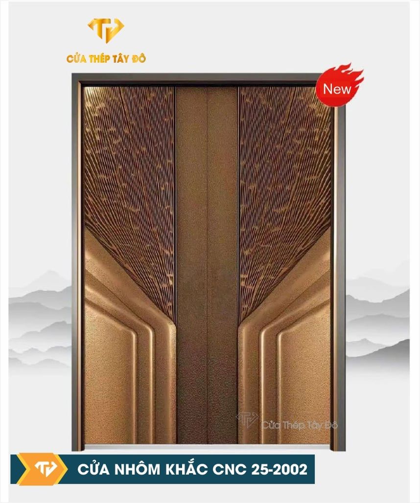  Cửa Nhôm Điêu Khắc CNC 25-2002 