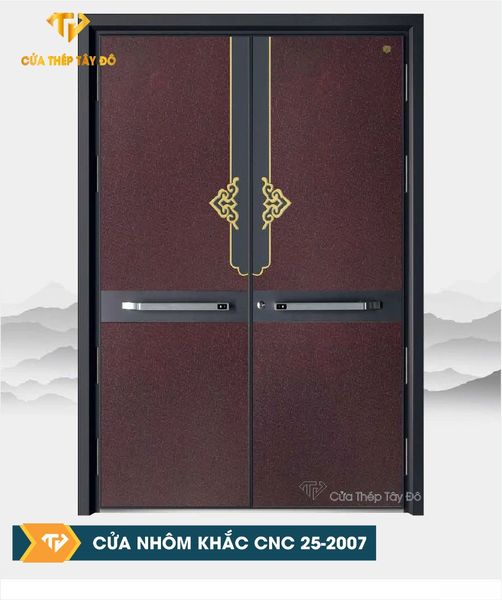  Cửa Nhôm Điêu Khắc CNC 25-2007 