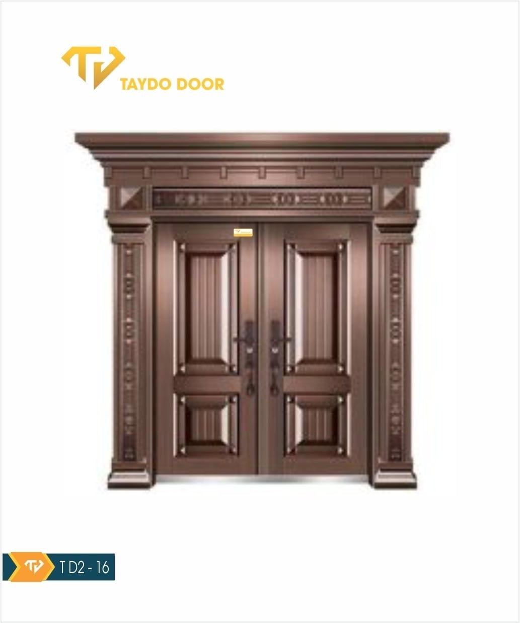  Cửa thép biệt thự TD2-16 