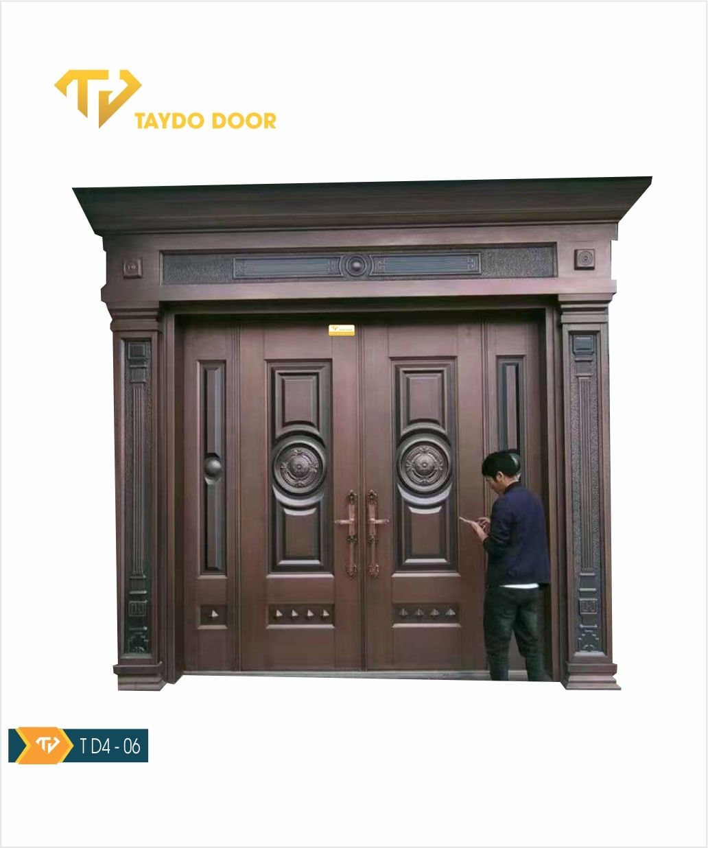  Cửa thép biệt thự TD4-06 