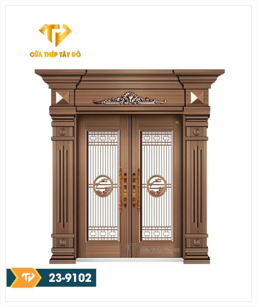  Mẫu cửa cánh kính 23-9102 