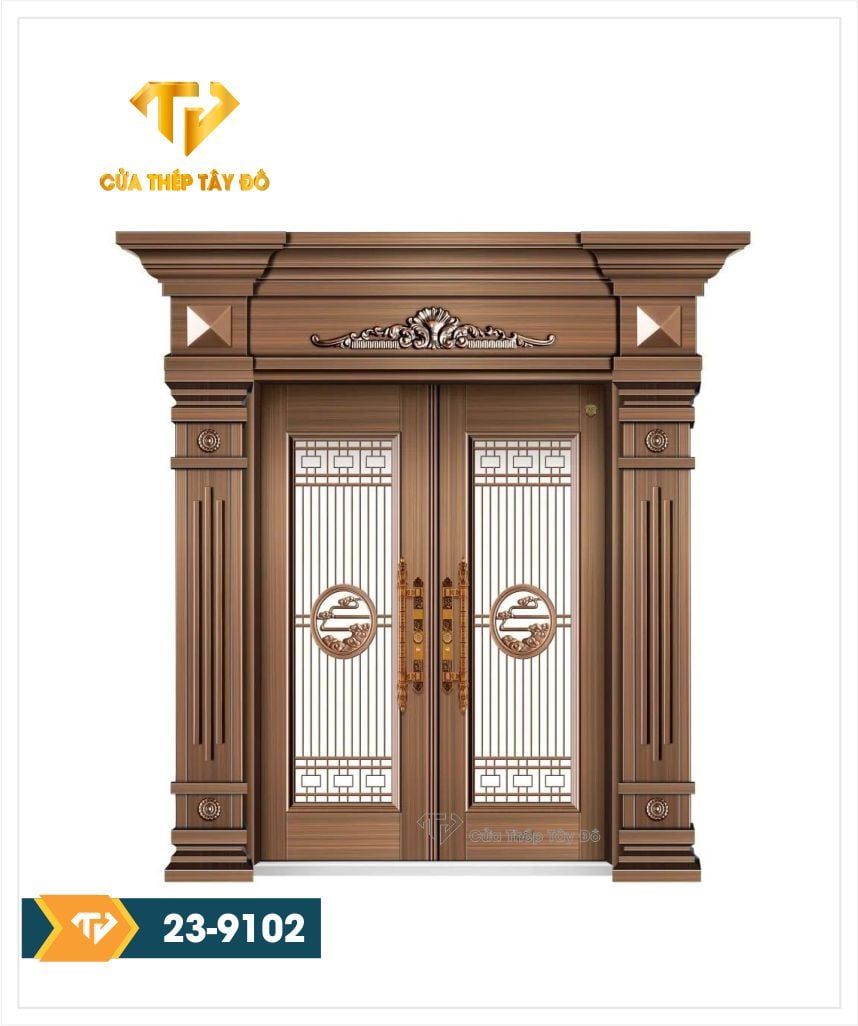  Mẫu cửa cánh kính 23-9102 