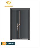 Mẫu cửa 2 cánh lệch TD2-2023 