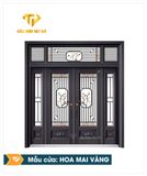  Cửa Thép Cánh Kính HOA MAI VÀNG 