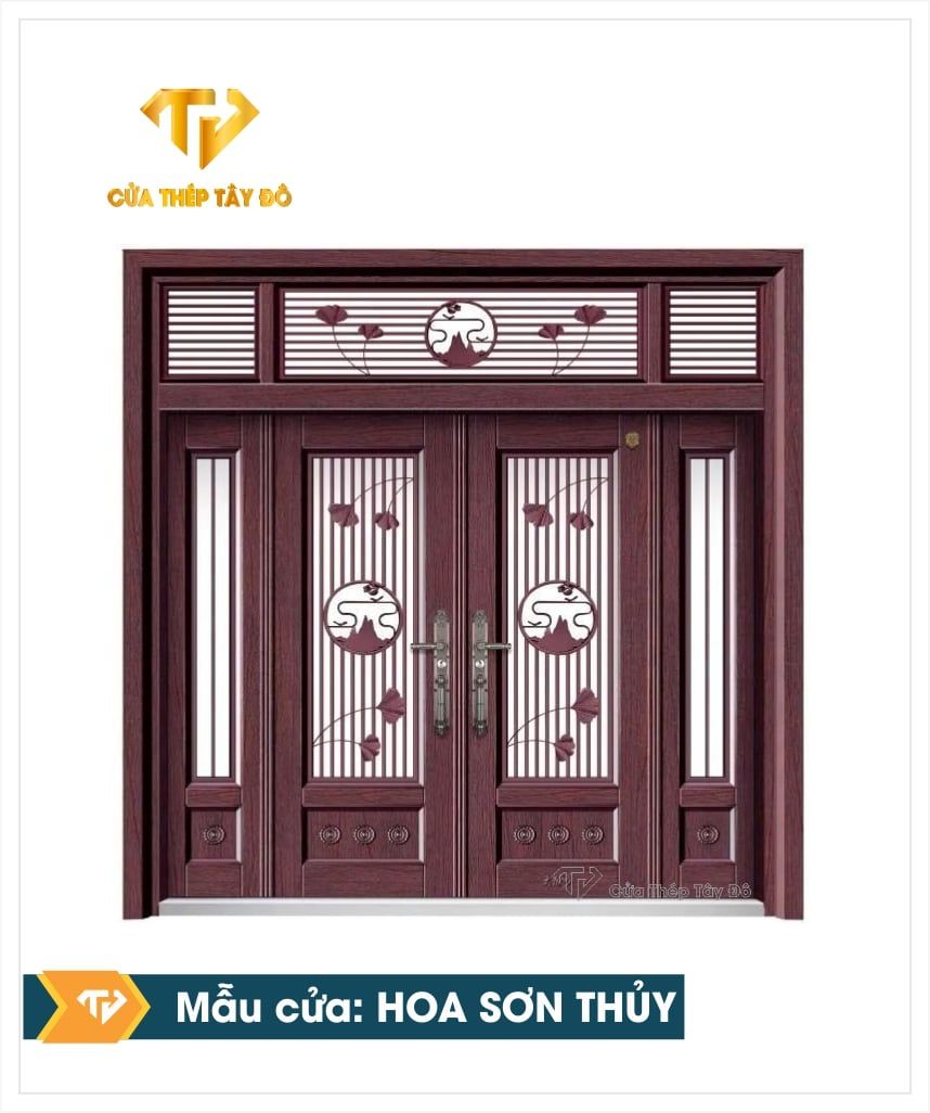  Cửa Thép Cánh Kính “HOA SƠN THỦY” 