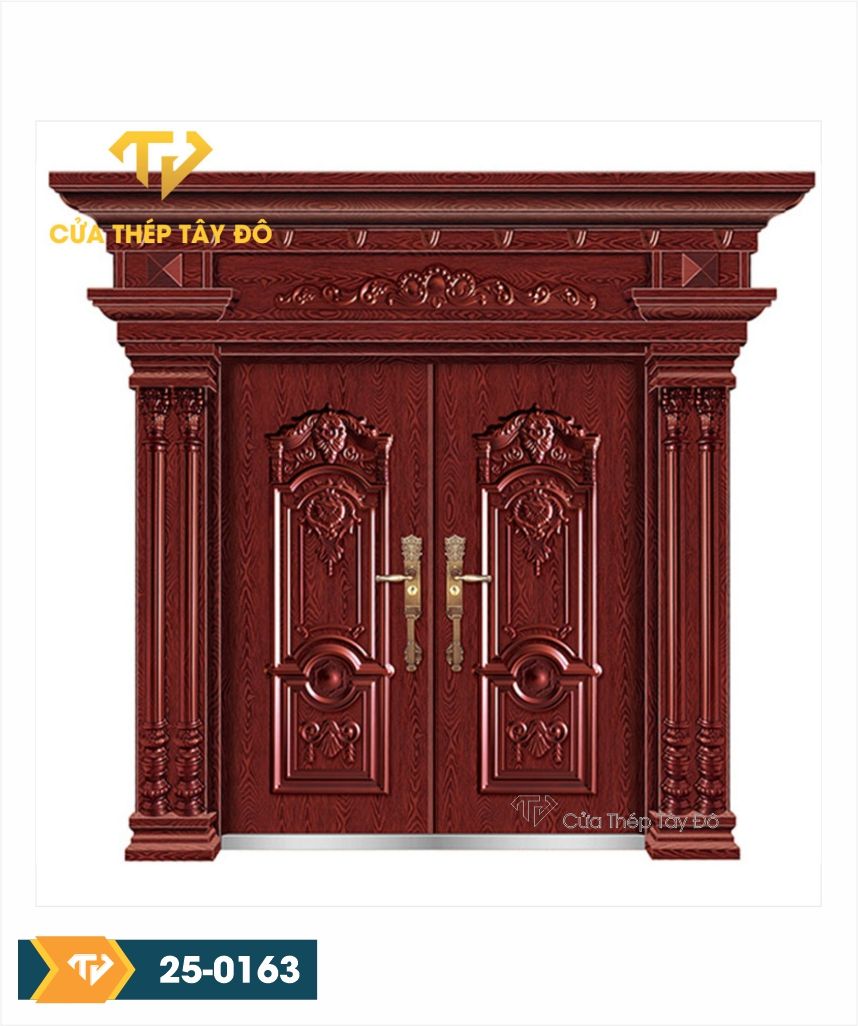  Cửa thép vân gỗ 5D 25-0163 