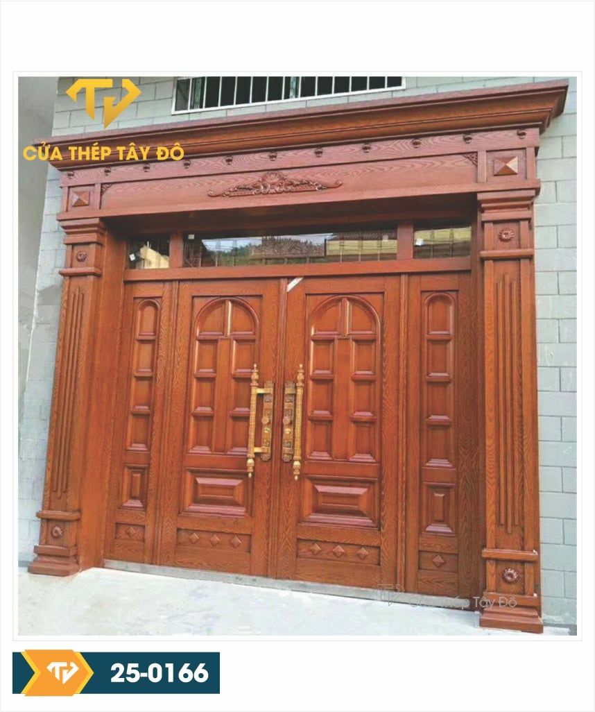  Cửa thép vân gỗ 5D 25-0166 