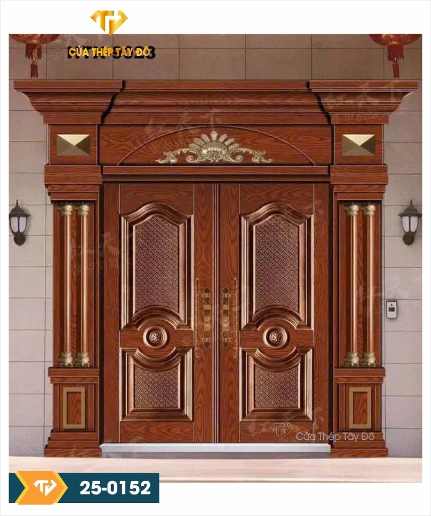  Cửa thép vân gỗ 5D 25-0152 
