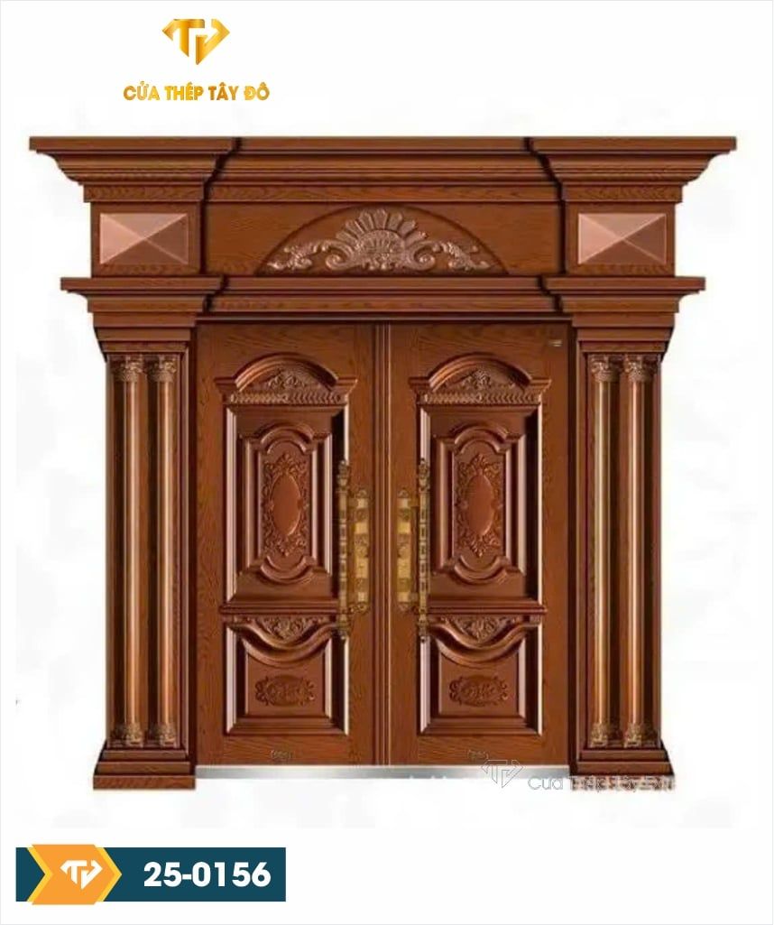  Cửa thép vân gỗ 5D 25-0156 